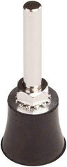 Tru-Maxx - 1" Diam Quick-Change Type P Disc Backing Pad - 1/4" Shank Diam, Medium Density, 30,000 RPM, Quick-Lok Compatible - Benchmark Tooling