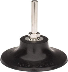 Tru-Maxx - 3" Diam Quick-Change Type R Disc Backing Pad - 1/4" Shank Diam, Soft Density, 20,000 RPM, Quick-Lok Compatible - Benchmark Tooling