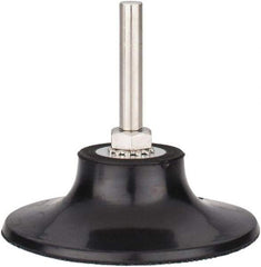 Tru-Maxx - 3" Diam Quick-Change Type S Disc Backing Pad - 1/4" Shank Diam, Hard Density, 20,000 RPM, Quick-Lok Compatible - Benchmark Tooling