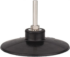 Tru-Maxx - 4" Diam Quick-Change Type S Disc Backing Pad - 1/4" Shank Diam, Medium Density, 10,000 RPM, Quick-Lok Compatible - Benchmark Tooling