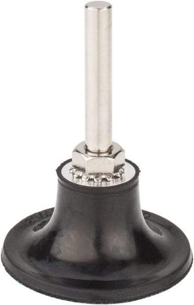 Tru-Maxx - 2" Diam Quick-Change Type S Disc Backing Pad - 1/4" Shank Diam, Medium Density, 30,000 RPM, Quick-Lok Compatible - Benchmark Tooling