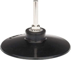 Tru-Maxx - 4" Diam Quick-Change Type R Disc Backing Pad - 1/4" Shank Diam, Medium Density, 10,000 RPM, Quick-Lok Compatible - Benchmark Tooling