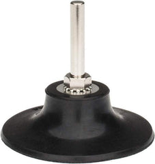 Tru-Maxx - 3" Diam Quick-Change Type R Disc Backing Pad - 1/4" Shank Diam, Medium Density, 20,000 RPM, Quick-Lok Compatible - Benchmark Tooling