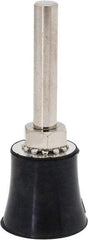 Tru-Maxx - 1" Diam Quick-Change Type R Disc Backing Pad - 1/4" Shank Diam, Medium Density, 30,000 RPM, Quick-Lok Compatible - Benchmark Tooling
