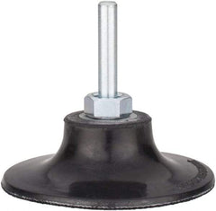 Tru-Maxx - 3" Diam Quick-Change Type P Disc Backing Pad - 1/4" Shank Diam, Medium Density, 20,000 RPM, Quick-Lok Compatible - Benchmark Tooling