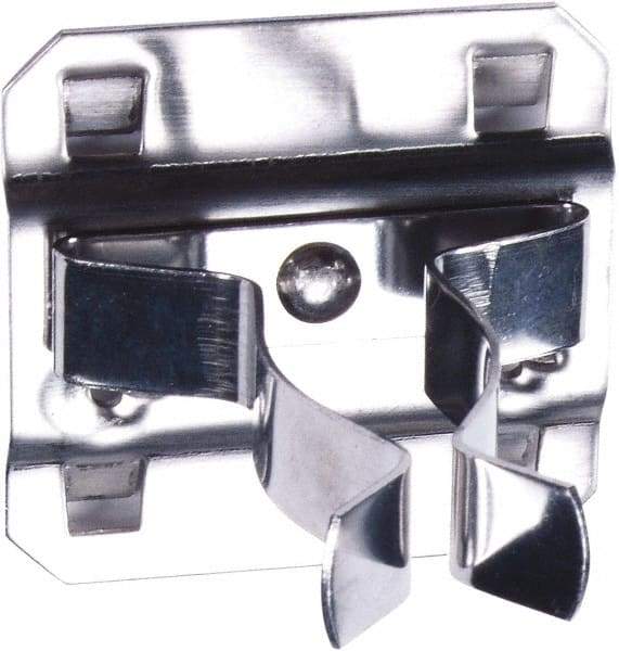 Triton - Extended Spring Clip Pegboard Hook - 7/8" Projection, Stainless Steel - Benchmark Tooling