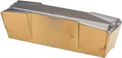Iscar - 808GDMU Grade IC830, 8mm Cutting Width Carbide Grooving Insert - Neutral, 0.8mm Corner Radius, TiAlN Finish - Benchmark Tooling