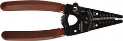 Paramount - 30 to 22 AWG Capacity Wire Stripper - 6" OAL, Plastic Dipped Handle - Benchmark Tooling