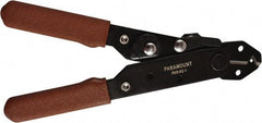 Paramount - 24 to 10 AWG Capacity Wire Stripper - 5" OAL, Plastic Dipped Handle - Benchmark Tooling