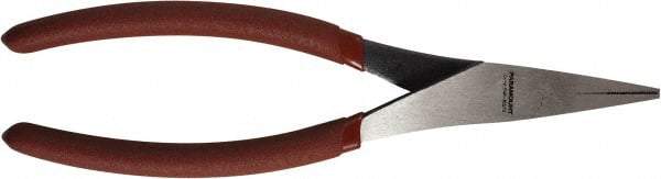 Paramount - 8" OAL, 1-9/16" Jaw Length x 5/8" Jaw Width, Duckbill Pliers - Serrated Jaw, Plastic Dipped Handles - Benchmark Tooling