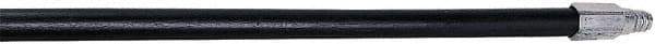 Rubbermaid - 60 x 1-1/16" Wood Handle for Push Brooms - Threaded Connection, Black - Benchmark Tooling