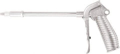 Value Collection - 230 Max psi Adjustable Safety Nozzle Adjustable Air Blow Gun - 1/4 NPT Inlet, 12" Tube Length, Chrome Plated Aluminum - Benchmark Tooling