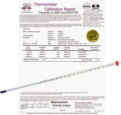 H-B Instruments - -20 to 110°C, Organic Filled Precision Thermometer - 12 Inch Immersion Length - Benchmark Tooling