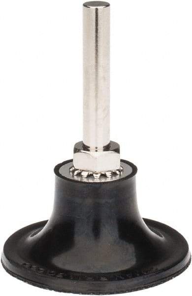 Tru-Maxx - 2" Diam Quick-Change Type R Disc Backing Pad - 1/4" Shank Diam, Hard Density, 30,000 RPM, Quick-Lok Compatible - Benchmark Tooling