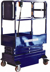 Ballymore - 500 Lb Capacity, 120" Lift Height, Battery Operated Mini Scissor Lift - 120" Lift Height, Battery Operated - Benchmark Tooling