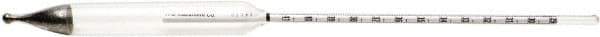 H-B Instruments - 305mm Long, Steel Baume Heavy Hydrometer - 1 Graduation, 0/70 Baume Range - Benchmark Tooling