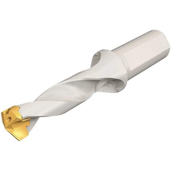 Iscar - 18 to 18.9mm Diam, 3xD, 54mm Max Depth, 25mm Shank Diam, 136.5mm OAL, Replaceable Tip Drill - IDK, IDM, IDN, IDP Insert, 18 Seat Size, DSM Toolholder, Series ChamDrillJet - Benchmark Tooling