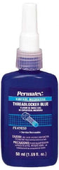 Permatex - 50 mL Bottle, Blue, Medium Strength Liquid Threadlocker - Series 243, 24 hr Full Cure Time, Hand Tool Removal - Benchmark Tooling