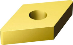 Sandvik Coromant - DNGA433 Grade 6050 Ceramic Turning Insert - TiN Finish, 55° Diamond, 1/2" Inscr Circle, 3/16" Thick, 3/64" Corner Radius - Benchmark Tooling