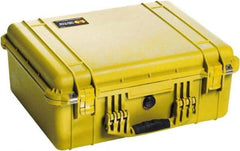 Pelican Products, Inc. - 17-13/64" Wide x 8-13/32" High, Clamshell Hard Case - Yellow, Polyethylene - Benchmark Tooling