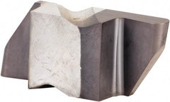 Kennametal - 4062NRD Grade KCU25, 3.18mm Cutting Width Carbide Grooving Insert - 6.35mm Max Depth of Cut, Right Hand, 1.59mm Corner Radius, AlTiN Finish - Benchmark Tooling