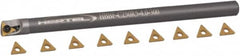 Hertel - 0.3" Min Diam Smallest Bar, 2" Min Diam Largest Bar, Carbide Indexable Boring Bar Set - TD.. Insert, HBBQ Toolholder, 2-1/2" Max Bore Depth, Through Coolant - Benchmark Tooling