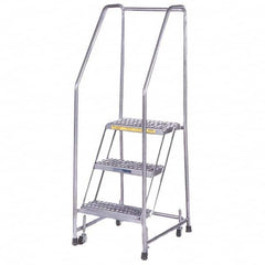 Ballymore - Rolling & Wall Mounted Ladders & Platforms Type: Rolling Style: Spring Loaded Rolling Safety Ladder - Benchmark Tooling