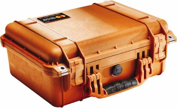 Pelican Products, Inc. - 13" Wide x 6-53/64" High, Clamshell Hard Case - Orange, Polyethylene - Benchmark Tooling