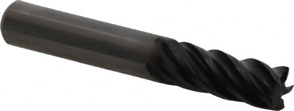 Kennametal - 3/8", 5 Flute, Solid Carbide, 0.015" Corner Radius End Mill - 2-1/2" OAL, 7/8" LOC - Benchmark Tooling