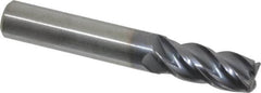 Kennametal - 3/8", 4 Flute, Solid Carbide, Corner Chamfer End Mill - 2-1/2" OAL, 7/8" LOC - Benchmark Tooling