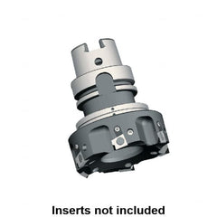 Kennametal - 3 Inserts, 50mm Cut Diam, 63mm Arbor Diam, 9.5mm Max Depth of Cut, Indexable Square-Shoulder Face Mill - 0/90° Lead Angle, 92mm High, BGHX 15L5... Insert Compatibility, Through Coolant, Series Fix-Perfect - Benchmark Tooling