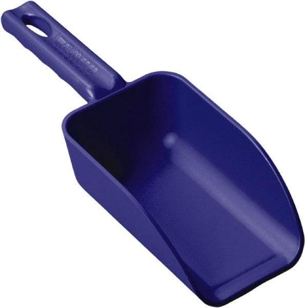 Remco - 16 oz Blue Polypropylene Flat Bottom Scoop - 3.2" Wide x 2" Deep Bowl, 10.4" OAL - Benchmark Tooling