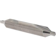 Cleveland - #4 Plain Cut 60° Incl Angle Solid Carbide Combo Drill & Countersink - Benchmark Tooling