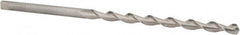 Cleveland - 15/64", 118° Point, Parabolic Flute, High Speed Steel Taper Length Drill Bit - Bright Finish, 3-3/4" Flute Length, 6-1/8" OAL, Series 2565 - Benchmark Tooling