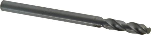 Cleveland - 3/8" 135° Cobalt Jobber Drill - Oxide Finish, Right Hand Cut, Spiral Flute, Straight Shank, 5" OAL, Split Point - Benchmark Tooling