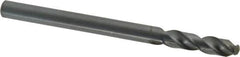 Cleveland - 3/8" 135° Cobalt Jobber Drill - Oxide Finish, Right Hand Cut, Spiral Flute, Straight Shank, 5" OAL, Split Point - Benchmark Tooling