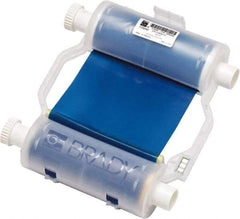 Brady - 4.33" Wide x 2,400" Long, Blue Resin Ribbon Printer Ribbon - For BBP30 Label Printer, BBP33 Label Printer, BBP35 Multicolor Sign & Label Printer, BBP37 Color & Cut Sign & Label Printer, BradyPrinter S3100, BBP31 Sign & Label Printer - Benchmark Tooling