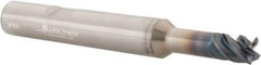 Walter-Prototyp - 1/4", 1/4" LOC, 3/8" Shank Diam, 3" OAL, 4 Flute, Solid Carbide Square End Mill - Single End, TiAlN Finish, Helical Flute, Centercutting, Right Hand Cut, Right Hand Flute - Benchmark Tooling