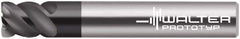Walter-Prototyp - 3mm, 4 Flute, Single End, Solid Carbide, 0.003" Corner Radius End Mill - 2" OAL, 50° Helix, Right Hand Flute, 3mm LOC, Right Hand Cut, - Benchmark Tooling