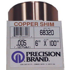 .002X6X100 COPPER SHIM - Exact Industrial Supply