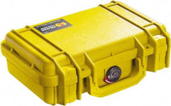 Pelican Products, Inc. - 8-11/32" Wide x 3-25/32" High, Clamshell Hard Case - Yellow, Polyethylene - Benchmark Tooling