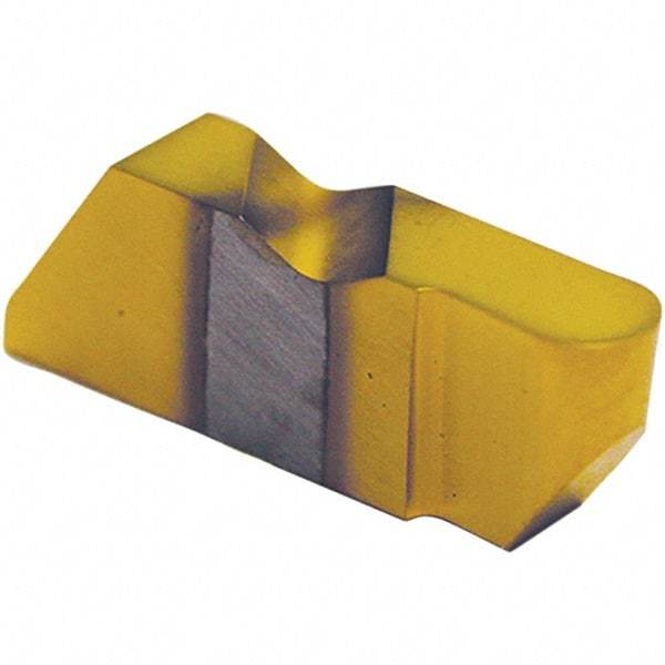 Tool-Flo - 3062FLRD Grade AC3R, 3.18mm Cutting Width Carbide Grooving Insert - 1/4" Max Depth of Cut, Left Hand, 1/16" Corner Radius, TiAlN Finish - Benchmark Tooling