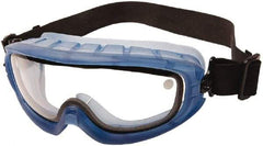 bolle SAFETY - Size Universal, Clear Anti-Fog & Scratch Resistant Lens, Safety Goggles - Ventless, Blue Frame, Over the Glass Style - Benchmark Tooling