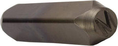 C.H. Hanson - 5/8" Character Size, M Character, Heavy Duty Individual Steel Stamp - Benchmark Tooling