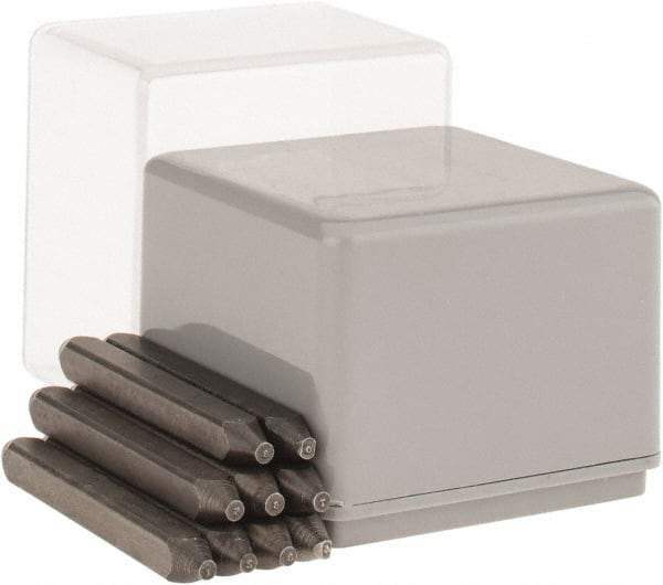 C.H. Hanson - 9 Piece, 1/32" Character Steel Stamp Set - Figures, Heavy Duty - Benchmark Tooling