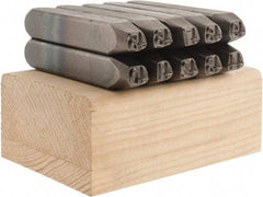 C.H. Hanson - 10 Piece, 1/4" Character Steel Stamp Set - Double Digit Figures, Double Digits - Benchmark Tooling