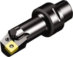 Sandvik Coromant - Right Hand Cut, Size C5, CNMG 12 04 08 & CNMG 432 Insert Compatiblity, External Modular Turning & Profiling Cutting Unit Head - 27mm Ctr to Cutting Edge, Through Coolant, Series T-Max P - Benchmark Tooling