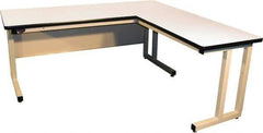 Proline - 72 Wide x 30" Deep x 30" High, Static Dissipative Workbench - Fixed Legs With Adjustable Height Glides, Beige - Benchmark Tooling