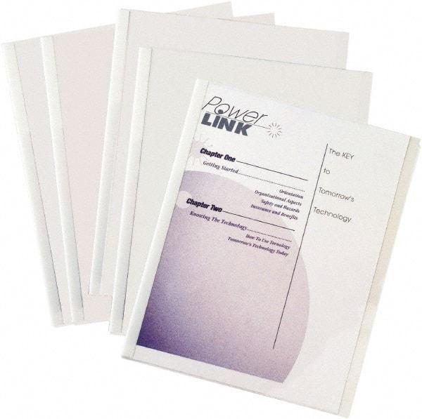 C-LINE - 11" Long x 8" Wide Report Cover - White - Benchmark Tooling