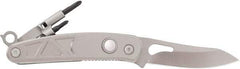 Coast Cutlery - 3" Blade, 7.2" OAL, Partially Serrated Multi-Blade Knife - 4.2" Closed Length, Stainless Steel - Benchmark Tooling